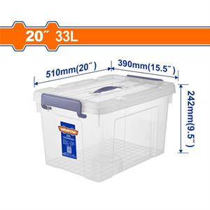 Contenitore porta oggetti in plastica - 33L