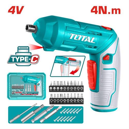 Cacciavite a batteria 4v con valigetta e accessori