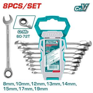 Set 8 Chiavi a Cricchetto 8-19 - Industrial